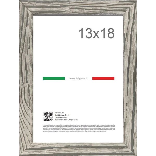 leroy merlin cornice con passe-partout shabby chic, grigio 16x21 cm per immagini 13x18 cm