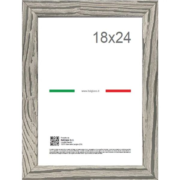 leroy merlin cornice con passe-partout shabby chic, grigio 21x27 cm per immagini 18x24 cm