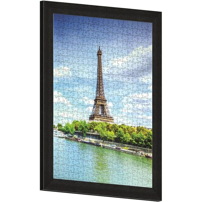 leroy merlin cornice per puzzle 1000 pezzi nero opaco per foto da 70.4x50.4 cm