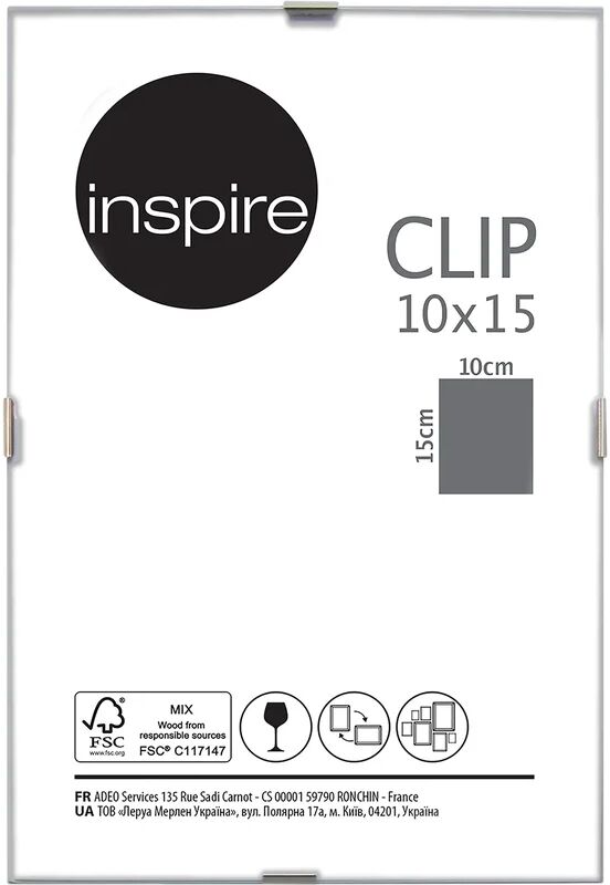 inspire cornice a giorno  clip trasparente 10x15 cm