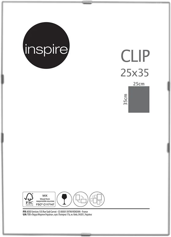 inspire cornice a giorno  clip trasparente 25x35 cm