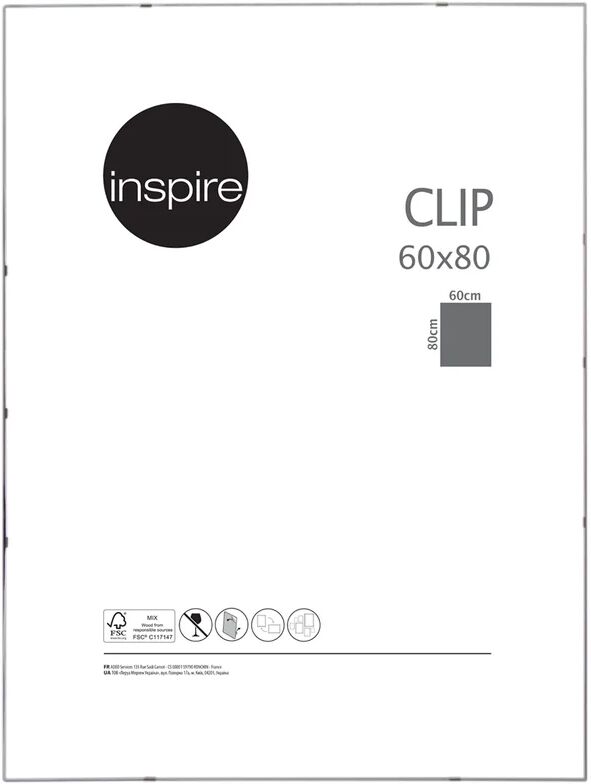 inspire cornice a giorno  clip trasparente 60x80 cm