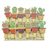Leroy Merlin Molletta Cactus plastica multicolore, confezione da 12
