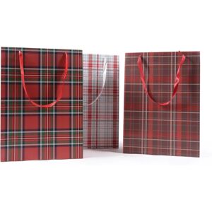 Leroy Merlin Sacchetto natalizio tartan rosso 40x 20 cm