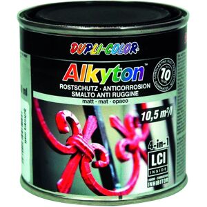 ALKYTON Vernice da esterno antiruggine per ferro  nero ral9005, 0.25 L