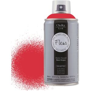 FLEUR Smalto spray  Chalky look base acqua rosso tomato opaco 0.3 L