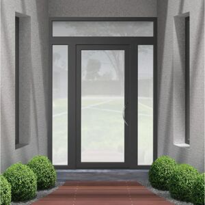 Leroy Merlin Portoncino d'ingresso Condo23 grigio L 90 x H 210 cm apertura sinistra