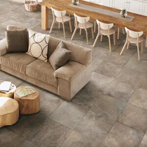 CERAMICA RONDINE Piastrella da pavimento e rivestimento interno ed esterno rettificato Pietre di Fiume in gres porcellanato beige 60 x 60 cm, sp 10 mm traffico molto intenso (pei 5/5) R9