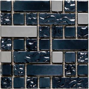 STON Campione di mosaico vetro Neox grigio sp. 8 mm.