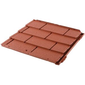 ROOFY Tegola  Canadese in polipropilene 40 x 40 cm, Sp 5 mm rosso siena, 10 pezzi