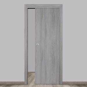 Leroy Merlin Porta scorrevole Gray Elm grigio L 80 x H 210 cm reversibile