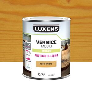 LUXENS Vernice per legno da interno  noce chiaro satinato 0.75 lt