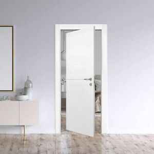 COOPLEGNO Porta rototraslante Mondrian inserto cromo bianco matrix L 70 x H 210 cm sinistra