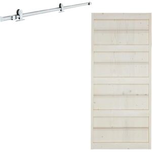 Leroy Merlin Porta scorrevole Storage in legno, L 96 x H 215 cm, con binario Loft bianco