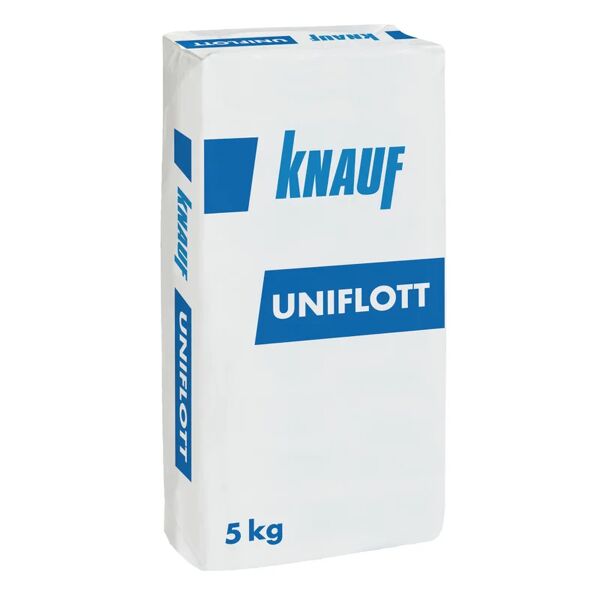 knauf stucco in polvere per interno  uniflott 5 kg beige e bianco