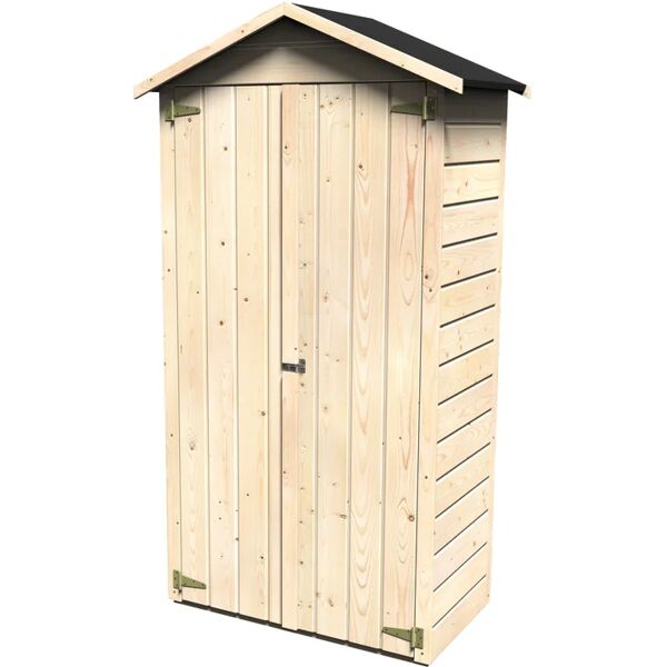 decor et jardin box portattrezzi in legno di   arbae 0,90 x 0,50 2p/t2p l 92 x p 51 x h 186 cm