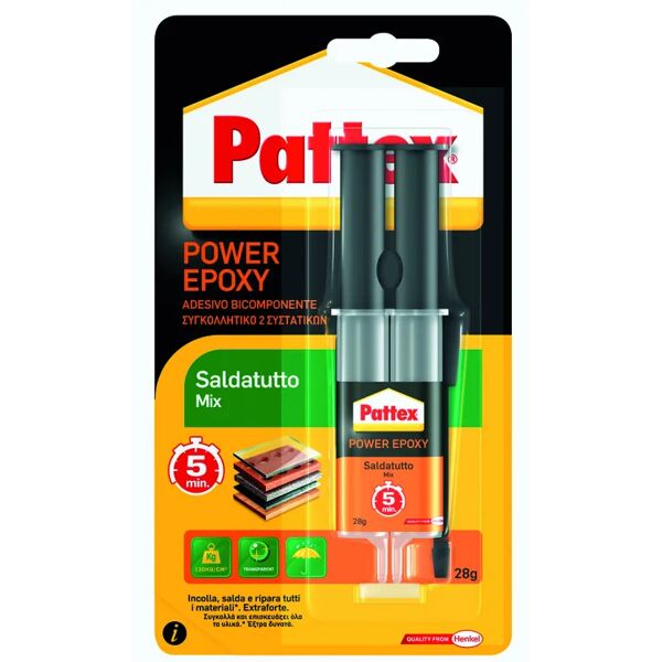 pattex colla power epoxy saldatutto mix 5 min.  28 g