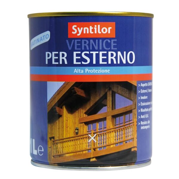 syntilor vernice per legno da esterno liquido  1 l rovere satinato