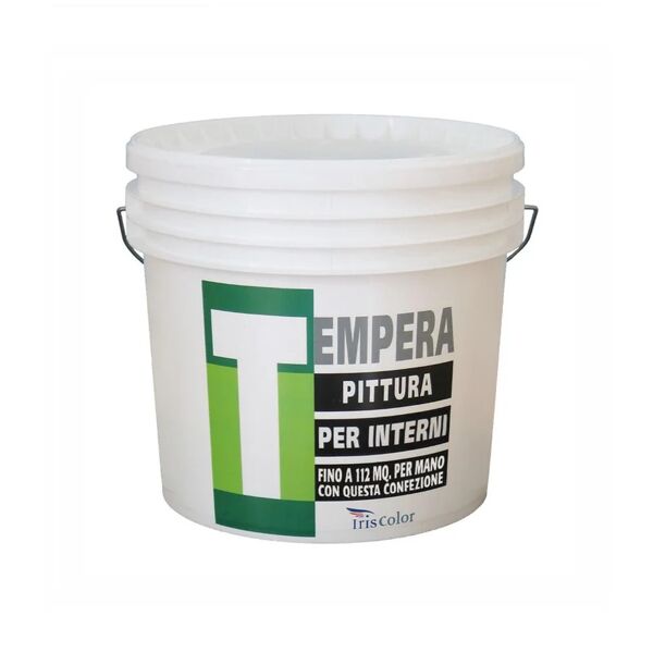 leroy merlin pittura per interni tempera iris color bianco opaco, 4 l