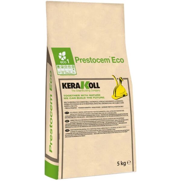 kerakoll cemento a presa rapida  prestocem eco grigio 5 kg