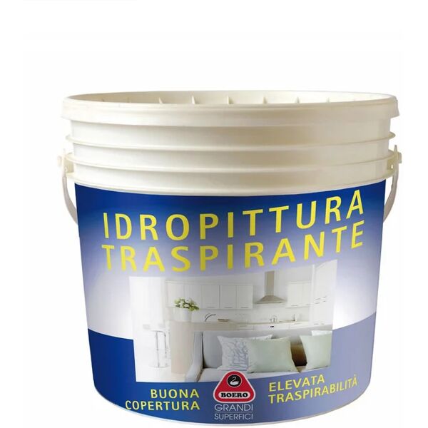 boero pittura per interni traspirante,  traspirante bianco opaco, 4 l