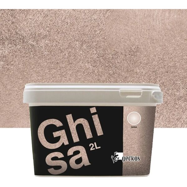 geckos pittura decorativa effetto cemento grigio ghisa 2 l