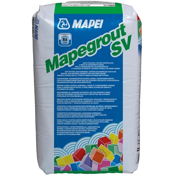 mapei malta ripristino calcestruzzo  r4 mapegrout 25 kg