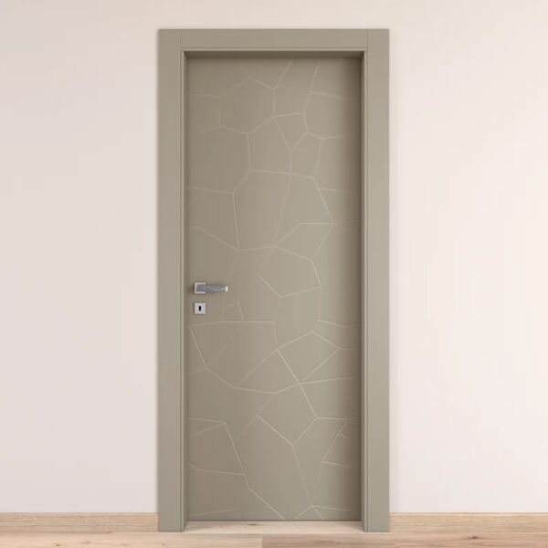 cooplegno porta battente the thing grigio l 80 x h 210 cm destra