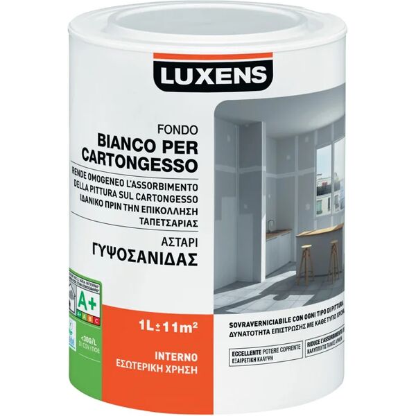 luxens fondo per pittura  per cartongesso base acqua 1 l