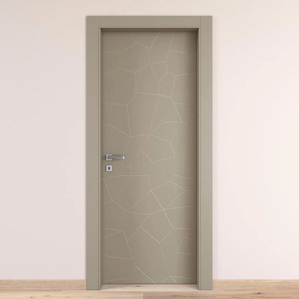 cooplegno porta battente the thing grigio l 90 x h 210 cm destra