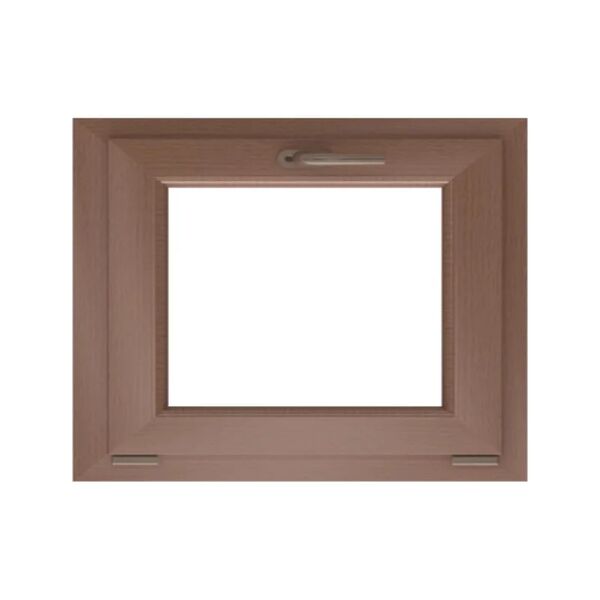 leroy merlin finestra in pvc rovere dorato l 80 x h 50 cm, 1 anta ribaltabile