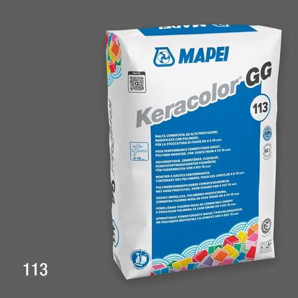 mapei stucco in polvere keracolor gg  25 kg grigio medio