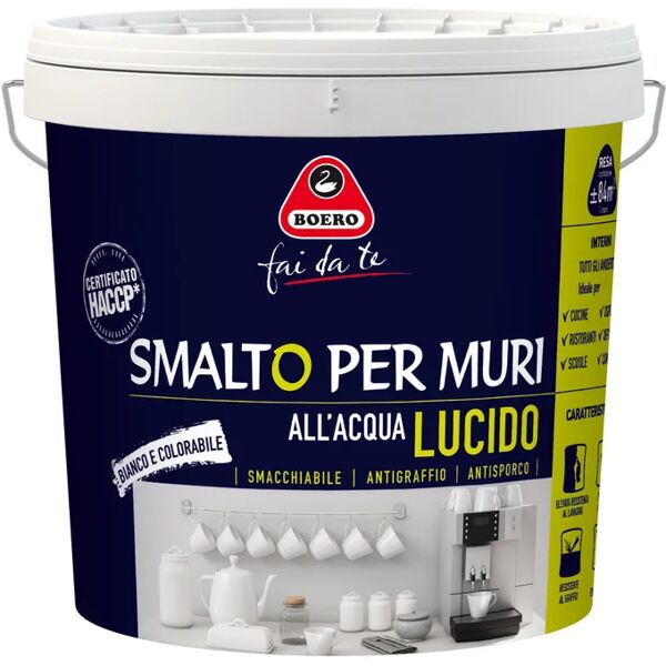 boero pittura per interni,  bianco lucido, 7 l