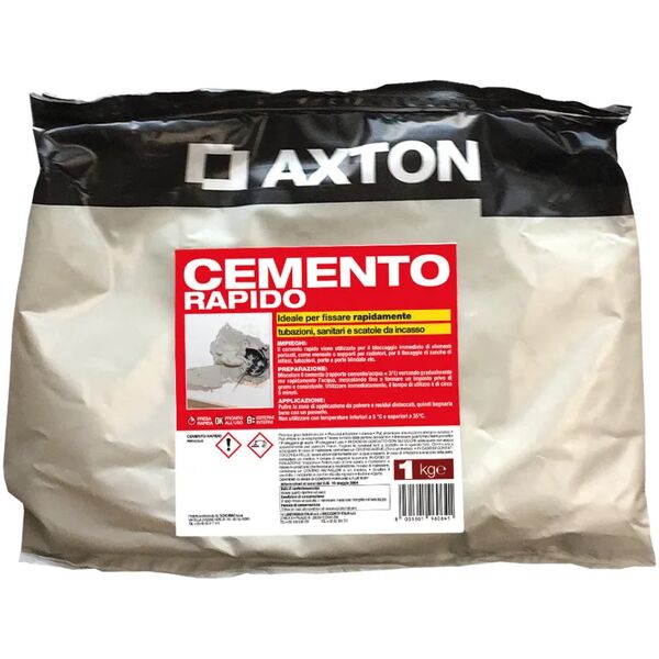 axton cemento a presa rapida  grigio 1 kg