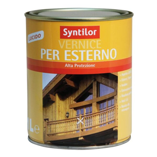 syntilor vernice per legno da esterno liquido  0.25 l rovere lucido