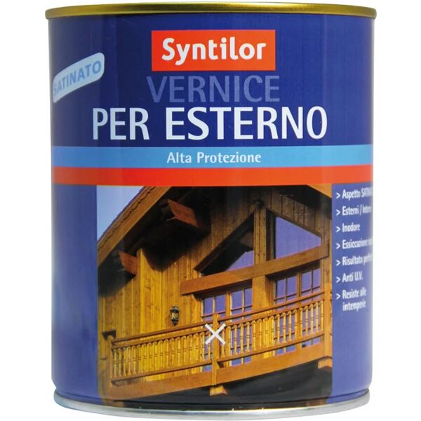 syntilor vernice per legno da esterno liquido  0.25 l rovere satinato