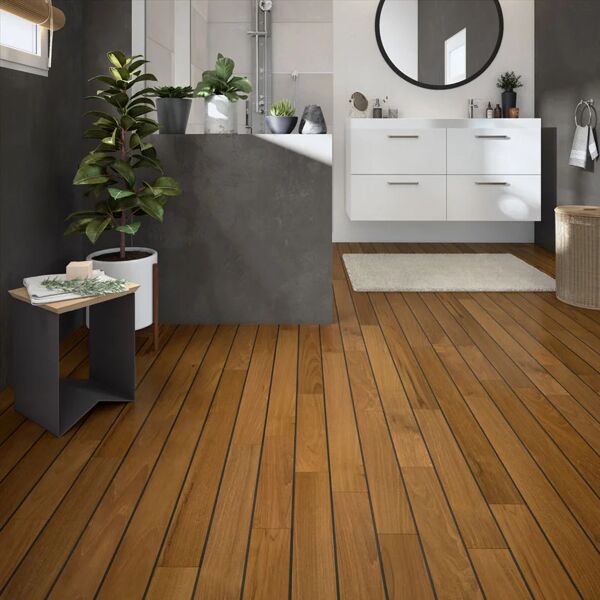 leroy merlin parquet massello in teak naturale elegance oliato sp. 12 mm pontebarca