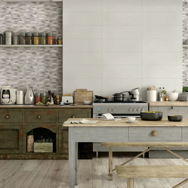 for me marazzi group piastrella da rivestimento interno atelier bianco 25 x 76 cm, sp 9 mm