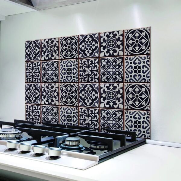 saint honore sticker decorativo paraschizzi adesivo tiles azulejos 47.5x48 cm multicolore