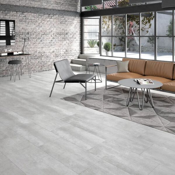 artens lastra pavimento in lvt  in spc autoadesivo passaggio moderato concrete grigio sp 1.5 mm