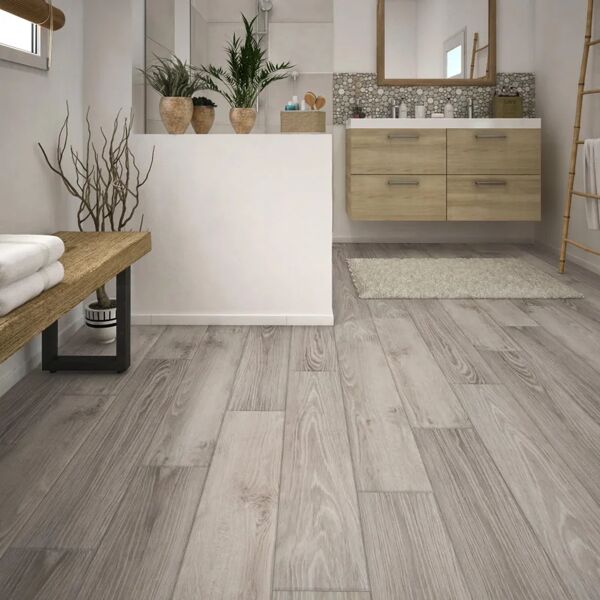 gerflor lastra pavimento in lvt  in spc autoadesivo passaggio importante clublight grigio/argento sp 2.5 mm