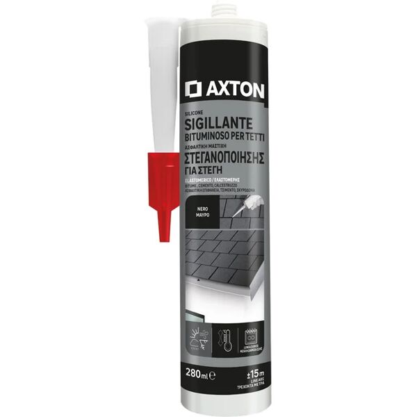 axton silicone sigillante  bituminoso nero 280 ml