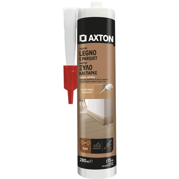 axton silicone sigillante  legno e parquet rovere medio 280 ml