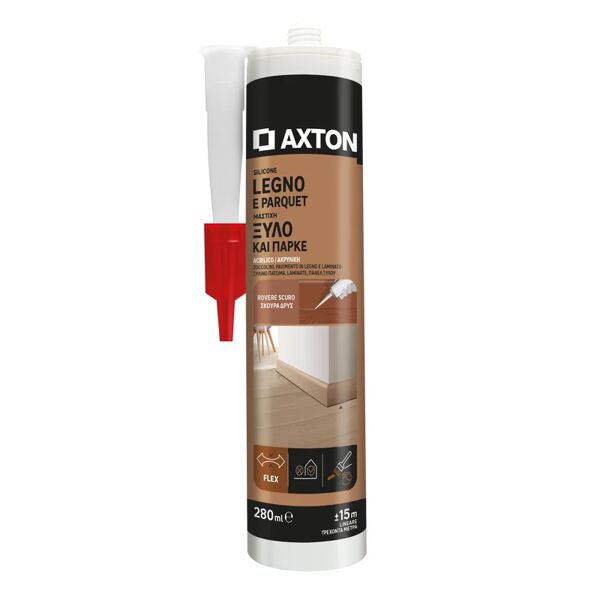axton silicone sigillante  legno e parquet noce scuro 280 ml