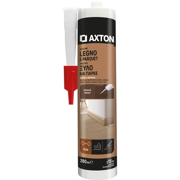 axton silicone sigillante  legno e parquet wenghè 280 ml