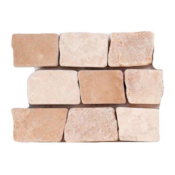 ston campione di mosaico pietra campione brick mix beige beige sp. 10 mm.