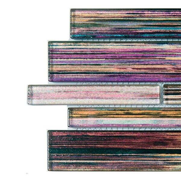 ston campione di mosaico vetro campione purple rainbow viola sp. 8 mm.