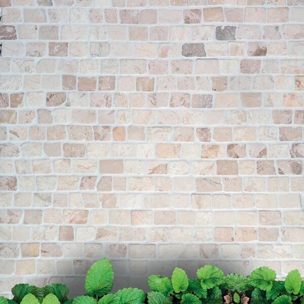 ston mosaico ceramica brick crema beige sp. 10 mm.