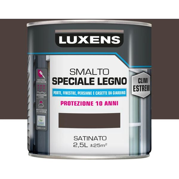 luxens vernice da esterno per legno  marrone moka 1, 2.5 l