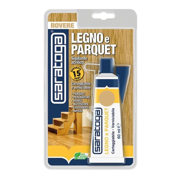 saratoga silicone sigillante  legno e parquet rovere 60 ml